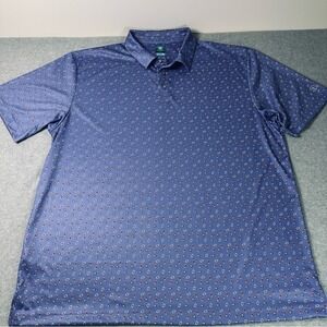 Pro Tour Coolplay Mens XXL Blue Popsicle‎ Print Performance Golf Polo Shirt